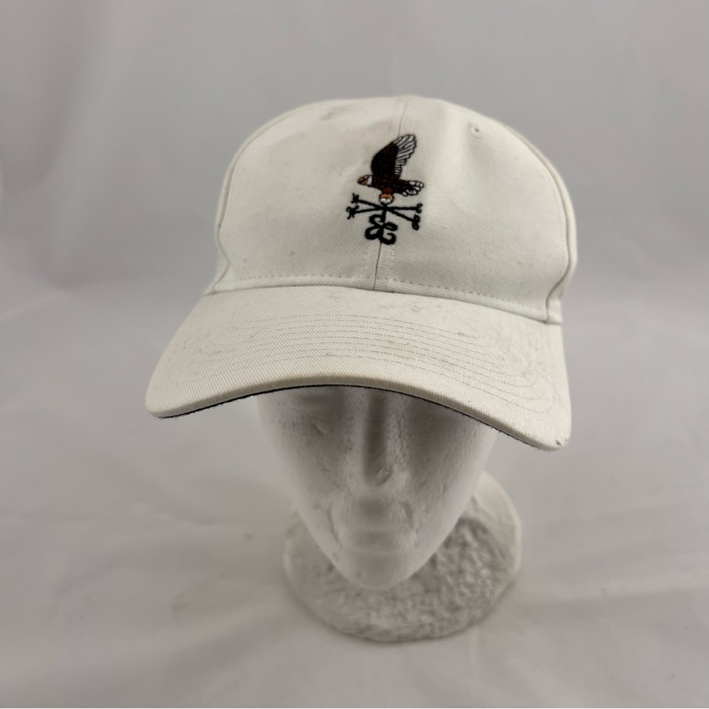 Head White Cap with Embroidered Design